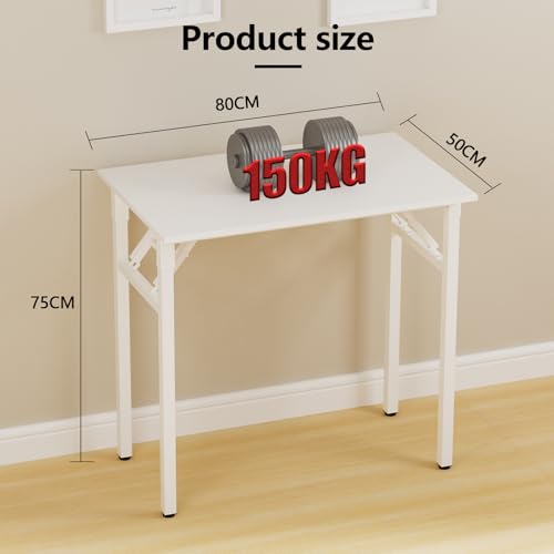 Table pliable d'ordinateur imperméable console compacte blanc