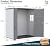 HOMSPARK Outdoor Storage Shed 6x4 Ft, All-Weather Resistant Resin Garden Sheds & Outdoor Storage Clearance with Floor & Windows, Double-layer Plastic Tool Sheds for Patio, Garden & Lawn(Grey,Flat Top)