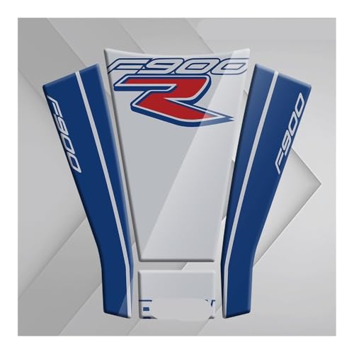 Autocollant réservoir moto en arête de poisson noir pour protection F900R 2019-2022