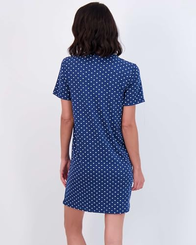 Image of Real Essentials 3 Pack: Women's Short Sleeve Nightgown Dress - Nightshirt Pajama Sleep Shirt Sleepwear (Available In Plus)