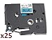 Produktbild 25 x TZe531 12mm x 8m Schriftbandkassetten Schwarz auf Blau Beschriftungsband kompatibel zu Brother P-Touch PT-1000 1005 1010 D200 D210 D210VP D600VP E100 E550WVP H101C H105 H110 H300 H500 P700 P750W