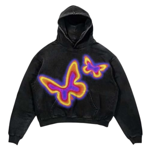 Sweat à capuche femme gothique confortable résistant aux lavages pour look streetwear durable