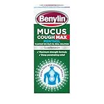 Benylin Mucus Cough Max Menthol Flavour, Helps to Clear Chest Mucus from Day 1, Cough Medicine for Adults, 100 mg/5 ml Oral Solution, 150 ml
