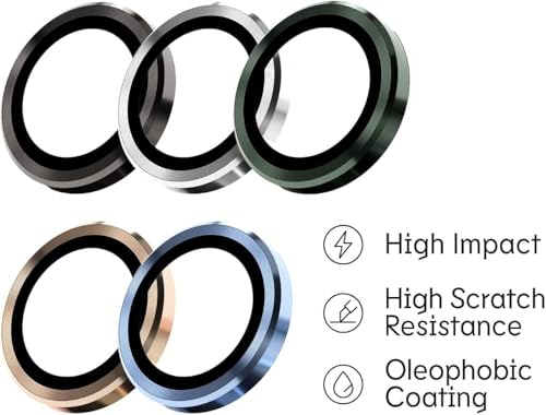Image of Camera Lens Protector Ring Compatible with Samsung Galaxy S25 Ultra - 9H Tempered Glass, HD Clear, Anti-Scratch, Anti-Drop Metal Camera Guard, Diamond Design Lens Cover Titanium Blue