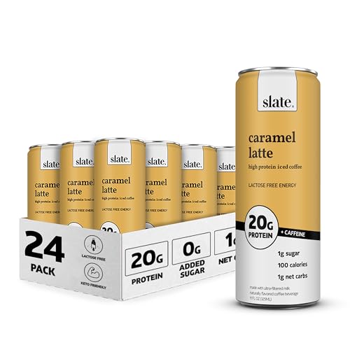 Slate Milk Caramel Latte High-Protein Iced Coffee