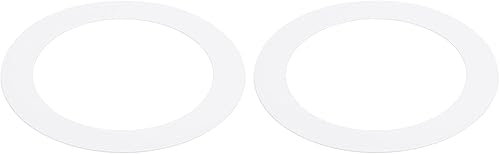 PATIKIL Anillos de goof de 3.58 pulgadas de diámetro exterior de 4.92 pulgadas para luz empotrada, paquete de 2 anillos de iluminación de metal