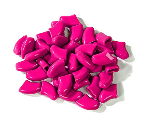 Image of Soft Claws Dog Nail Caps, 40 Small Nail Caps, Made in USA - Vet Developed, Safe & Non-Toxic Easy to Apply Claw Covers | Protects Furniture & Skin, Pink