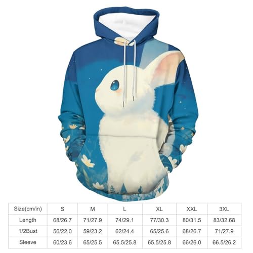 Pullover lapin blanc papillon sweatshirt manches longues taille S mixte - 4