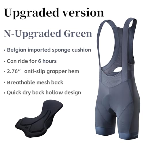Image of Cycling Bib Shorts for Men - Road Bike Bicycle Breathable Padded Riding Tights