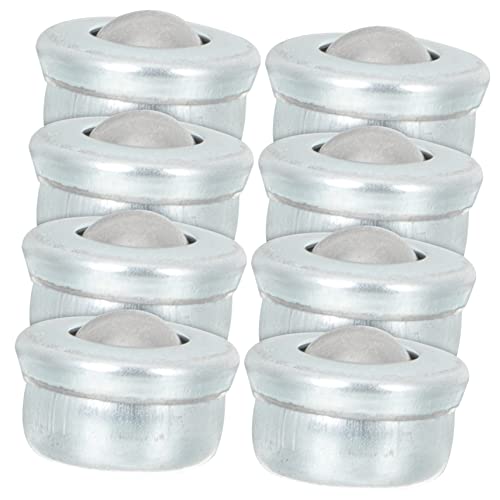 Unomor 8pcs Ball Casters Carbon Steel Roller Ball Transfer Bearings Sturdy Furniture Casters