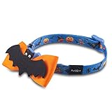 PetLove Universal Adjustable Safety Breakaway Cat Collars with bells for All Size of Cats - Halloween