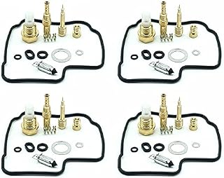 for Honda CB1 CB400F 1989-1991 Keihin CV32 Carburetor Repair Kit Rebuild Set CB 400 F CB400 CB-1 Carb Jets Screws Gasket Parts (Color : 4 Kits)