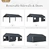 Sophia & William Carport Storage Shed 13×24 ft Portable, Heavy Duty Car Port Canopy Garage Shelter with Sidewalls