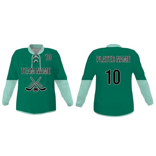 Image of SGS Sports Gear Custom Hockey Jersey, Personalized Reversible or Standard Design with Name & Number, Hockey Jersey