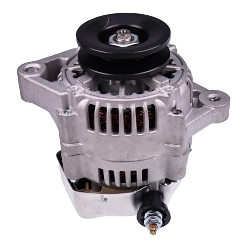 Image of HOLDWELL 12V 40A Alternator 18504-6220 129052-77220 Compatible with Kubota Engine D1005-E V2003 V2203-E Excavator KX018-4 Loader SCL1000 Tractor M4800SUD-F for Perkins Engine 102.05 103.07