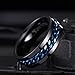 King Will 8mm Black Blue Spinner Ring Stainless Steel Fidget Ring Anxiety Ring For Men