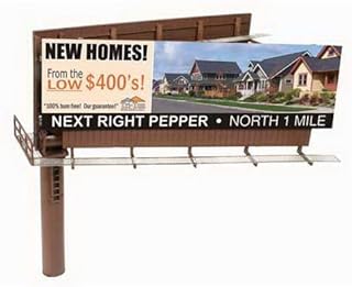 BLMA Models N Scale Modern Dual Sided Billboard
