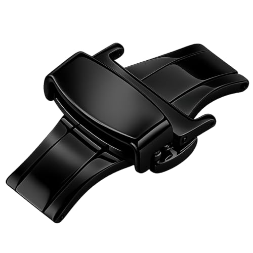 Image of DBLACK ''DSLCK3'' Butterfly Lock Stainless Steel Deployment Buckle Double Push Spring Clasp for Watch strap / / For 16mm, 18mm, 20mm, or 22mm Watch Bands (Choose Your Size & Color)