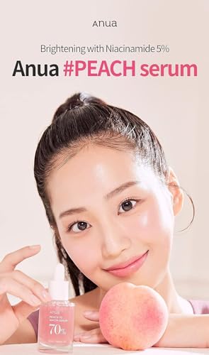 Anua Peach 70 Niacinamide Serum, Daily Glow Serum For Face, Skin Tone & Dullness Care with Vitamin B12, Lightweight, Hydrating For Glass Skin Effect, Korean Skin Care, 1.01 fl.oz