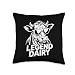 Legend Dairy Funny Farm Animal Cow Sunglass Farmer Farming Throw Pillow