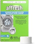 Affresh Washing Machine Cleaner, Helps Power Away Odor Causing Bacteria & Grime Deep Inside Pump, Valve & Hoses, 6 Time Release Tablets, 6 Month Supply