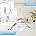YEEGO DIRECT Gymnastics Bar with Rings,Gymnastics Bar for Kids Ages 3-12,Foldable Gymnastics Bar,Kids Gymnastics Bar Expandable for Home Training Kids Gifts for Grils Boys (Blue)