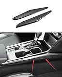 NUFAR Car Accessories Fit for Honda Accord 10th Gen 2010-2012 ABS (Carbon Fiber) Inner Center Console Gear Panel Side Strip Cover Trim 2PCS Set