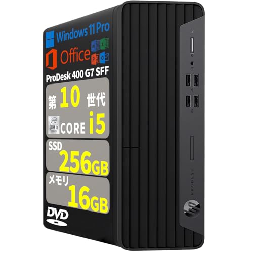 �y�����ςݕi�z�f�X�N�g�b�v�p�\�R�� H P ProDesk 400 G7 SFF�^���K�����\�^��10����Corei5-10500�^������16GB SSD256GB�^Windows11 Office�^DP HDMI VGA�^USB 3.2�^����Wi-Fi �^
