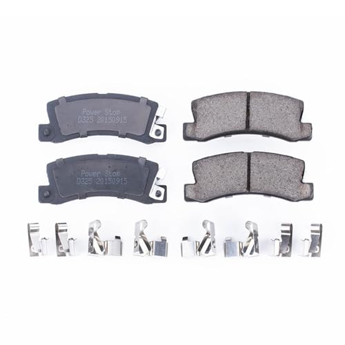 Image of PowerStop Rear Brake Pads for Geo Prizm 1990-92 |Lexus ES250 1990-91 |ES300 1992-99 |RX300 1999-03 |Toyota Camry 1988-99 - Z17 Ceramic Brake Pads with Installation Hardware, 17-325