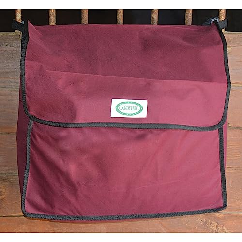 Country Pride Stall Front Storage Bag Large 22W x 10H, Burgundy