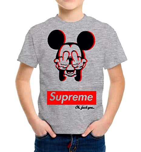 The Fan Tee Camiseta de NIÑOS Divertidas Mickey Supreme Dope 11-12 Años