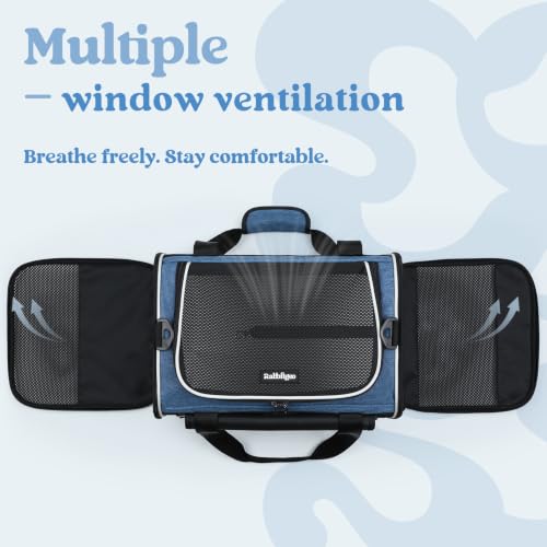 rabbitgoo Cat Carrier Soft with Rollable Flap, Travel Safe for Car Airline by rabbitgoo - Used condition - Image 7