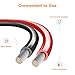 VIABRICO 8 Gauge Wire, for Automotive Power/Ground, Battery Cable, Car Audio, RV, Amp, CCA, Automotive Wire, Amp Kit, Battery Cables, Wiring Kit, (30 feet Each- Black/Red)