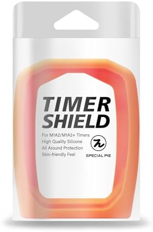 Temporizador de disparos con funda de silicona naranja miniatura 9