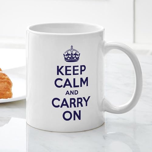 Taza de Cerámica CafePress Keep Calm & Carry On 11 oz miniatura 5