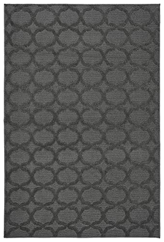 Garland Rug Sparta 4 ft. x 6 ft. Area Rug Cinder Gray
