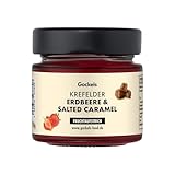 Krefelder Erdbeere & Salted Caramel – Fruchtaufstrich mit Meersalz & Karamell | Für Brot,...