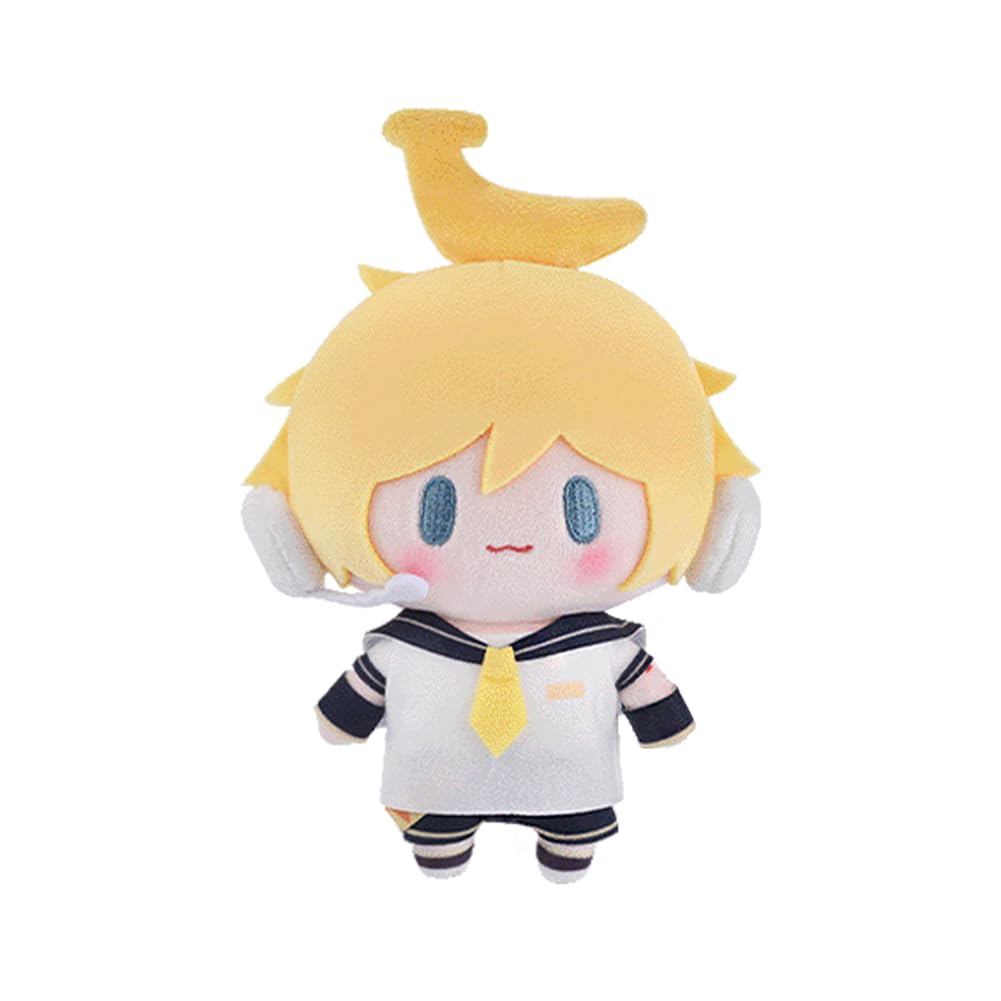 Zhongkaihua 15CM Kagamine Rin Plush Pendant Anime Pillow Cushion Stuffed PP Cotton Car Bag Home Keychain Decoration Pendant For Fans