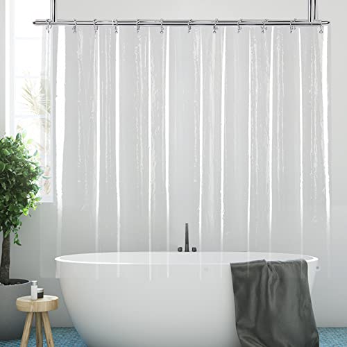 Yisure Clawfoot Tub Shower Curtain Liner 180X60 Inch, 360 Shower Curtain Short Length Peva Wrap Around Bath Tub Curtain With 6 Bottom Magnets For Bathroom Freestanding Tub #TOP1