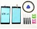Produktbild JRLinco Für Microsoft Nokia Lumia 535 N535 ( Ver: CT2S 1973FPC-A1-E )  Outer Glas Lens Touch Panel Bildschirm Touchscreen Ersatzteil( Ohne LCD ) Für schwarz + Werkzeuge & doppelseitigen Kleber