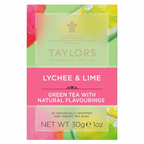 Taylors of Harrogate Lychee & Lime Green Tea, 20 Teabags