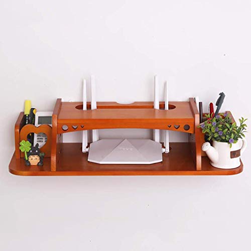 Speicherregal Wand schwimmende Unterstützung Set-Top-Box Streaming Media Spielekonsole WiFi-Router Rack TV Set-Top-Box Wandhalterung Regal (Farbe: B)