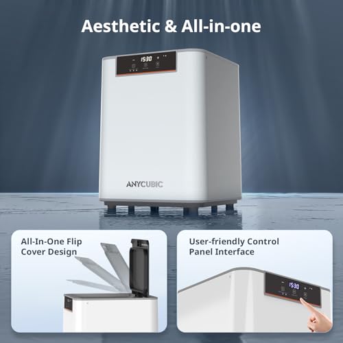 ANYCUBIC Wash and Cure Max 3 Station, Supersize 2 in 1 Wash and Cure Machine for Photon Mono M7 MAX Saturn Resin Printer with Dual-Mode Cleaning & Conserving IPA, Washing Size 305x165x300mm by ANYCUBIC - Image 8