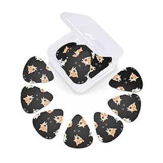 Lot de 12 médiators de guitare pour basse électrique et acoustique Motif chiot - Les Beatles, Paul McCartney, John Lennon, RIngo Starr, George Harrison Lot de 12 médiators de guitare pour basse électrique et acoustique Motif chiot – Image 6
