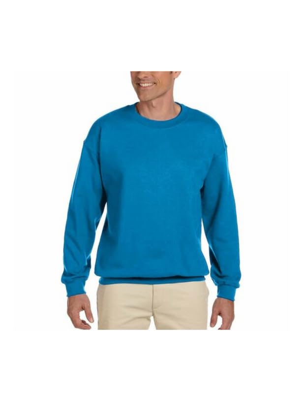 Sweat col rond Gildan G18000 saphir en molleton épais doux XL