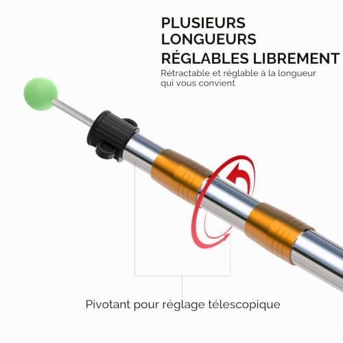 KOMCLUB Mât de Tente Télescopique – vue 3