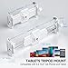 KDD iPad and Phone Tripod Mount Adapter with Ball Head, White Tablet Mount for Tripod, 360 Rotatable iPad Holder Clamp fit iPad Pro 12.9, Air Mini, Galaxy Tab, Surface Pro, Selfie (5.3-10.6’’)