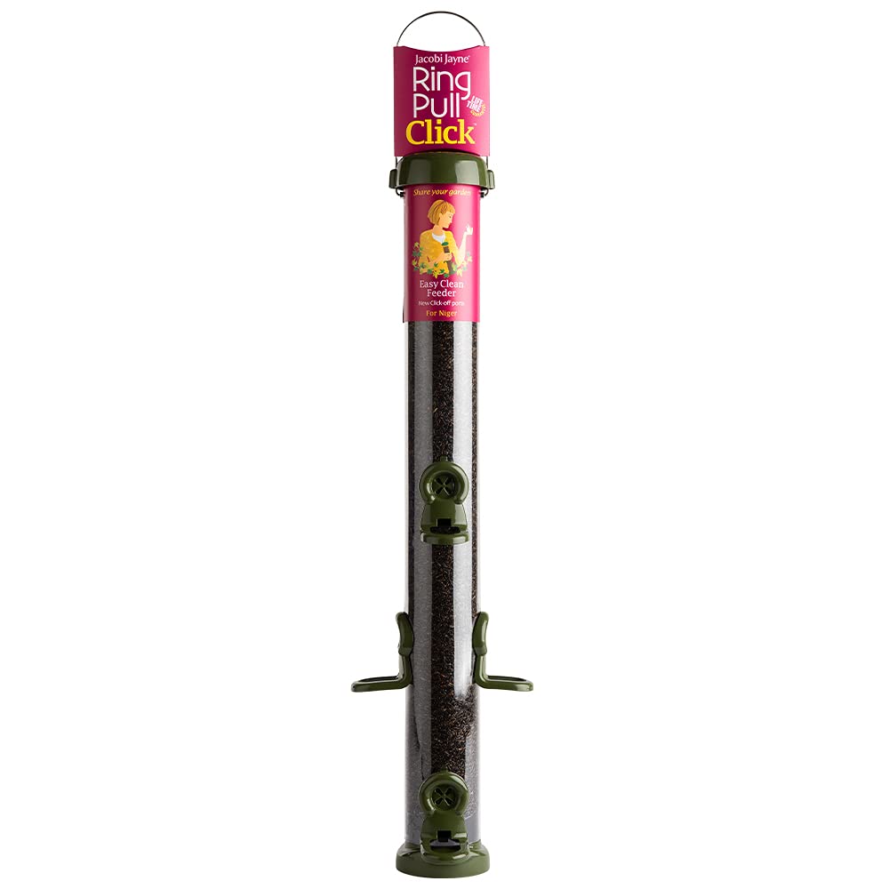 Jacobi Jayne RP3-S1G Ring-Pull Click Small Seed Feeder, green Bird — view 17