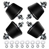 Gummipuffer M8 (43x31mm), 4 Stück - Schwingungsdämpfer für Klimaanlagen, Wärmepumpen & Kompressoren - Antivibrationsfüße aus Gummi-Metall zur Geräusch- und Vibrationsreduzierung