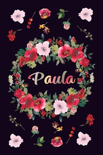 Bild: INDIVIDUELLES JOURNAL F�R PAULA: Sch�ne Personalisierte M�dchen & Frauen Namen Geschenkideen - Notizbuch A5 liniert f�r 8,89 EUR bei amazon.de